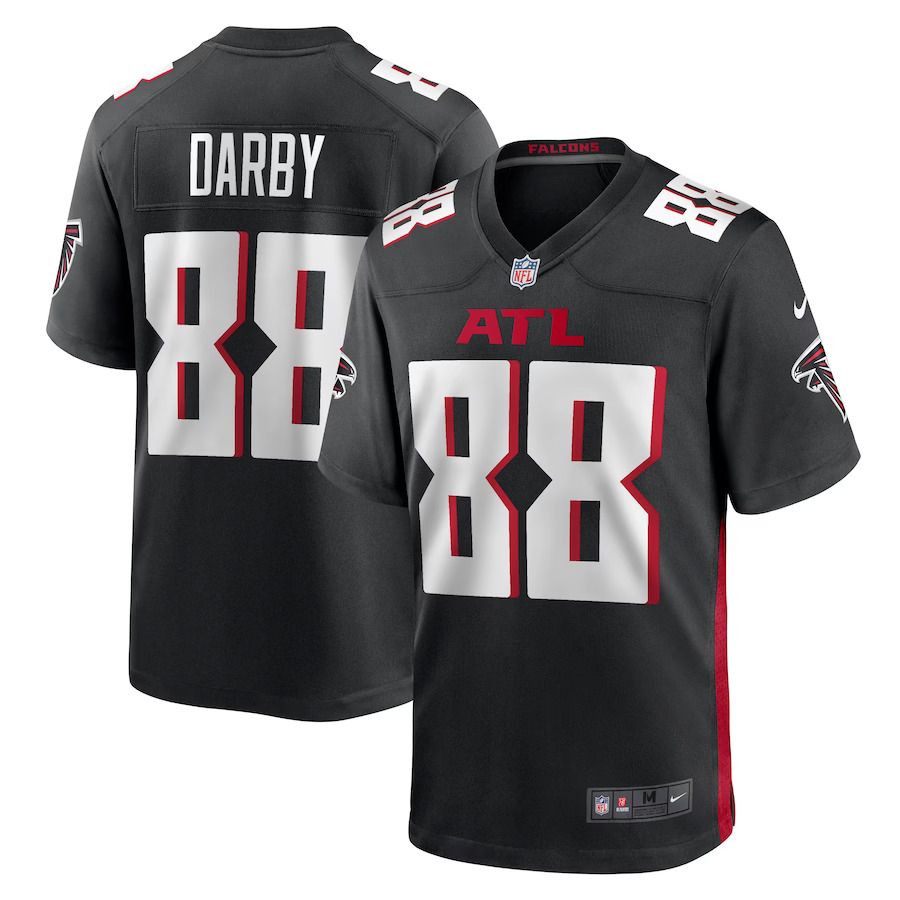Men Atlanta Falcons 88 Frank Darby Nike Black Game NFL Jersey